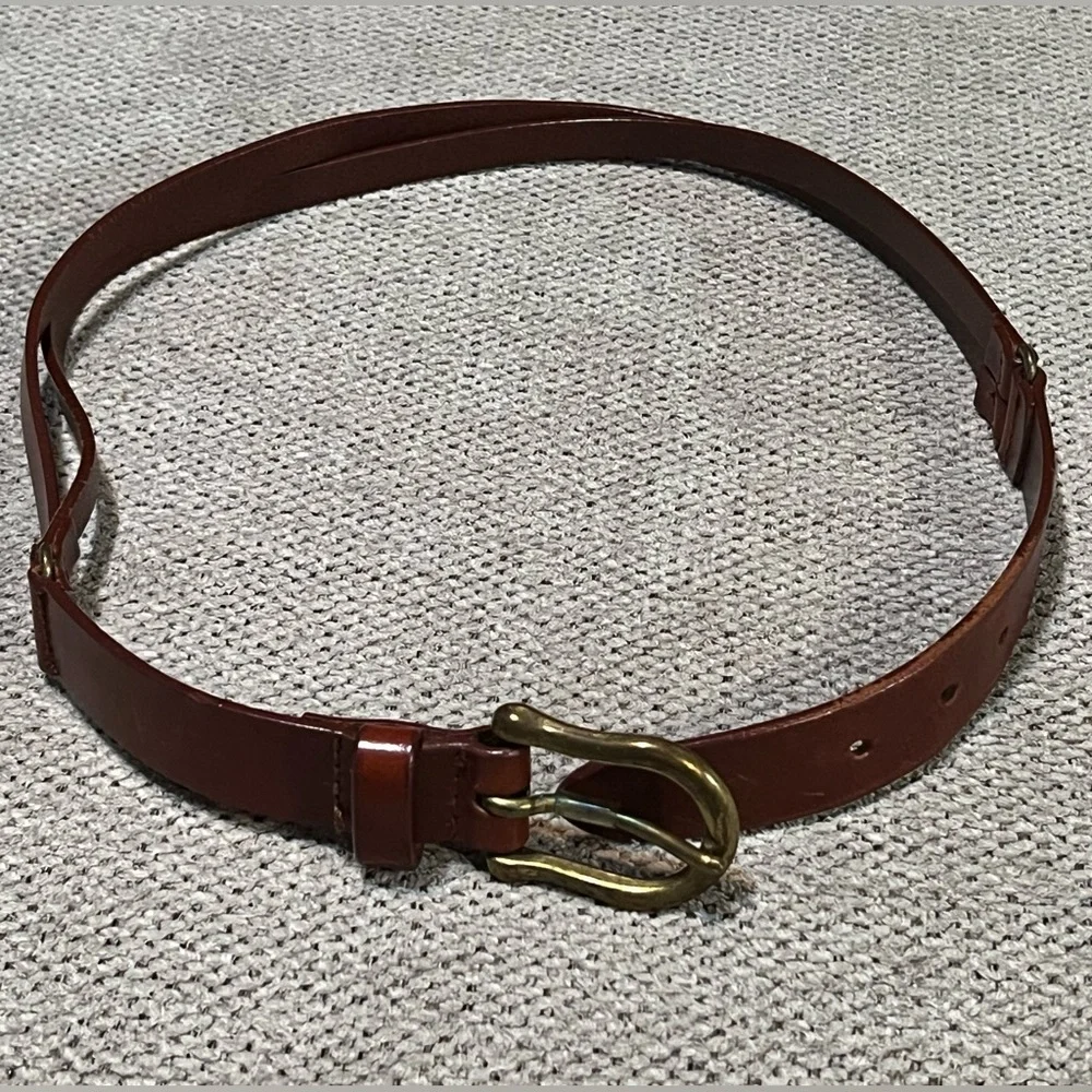 Vintage Brown Leather‎ Belt 32